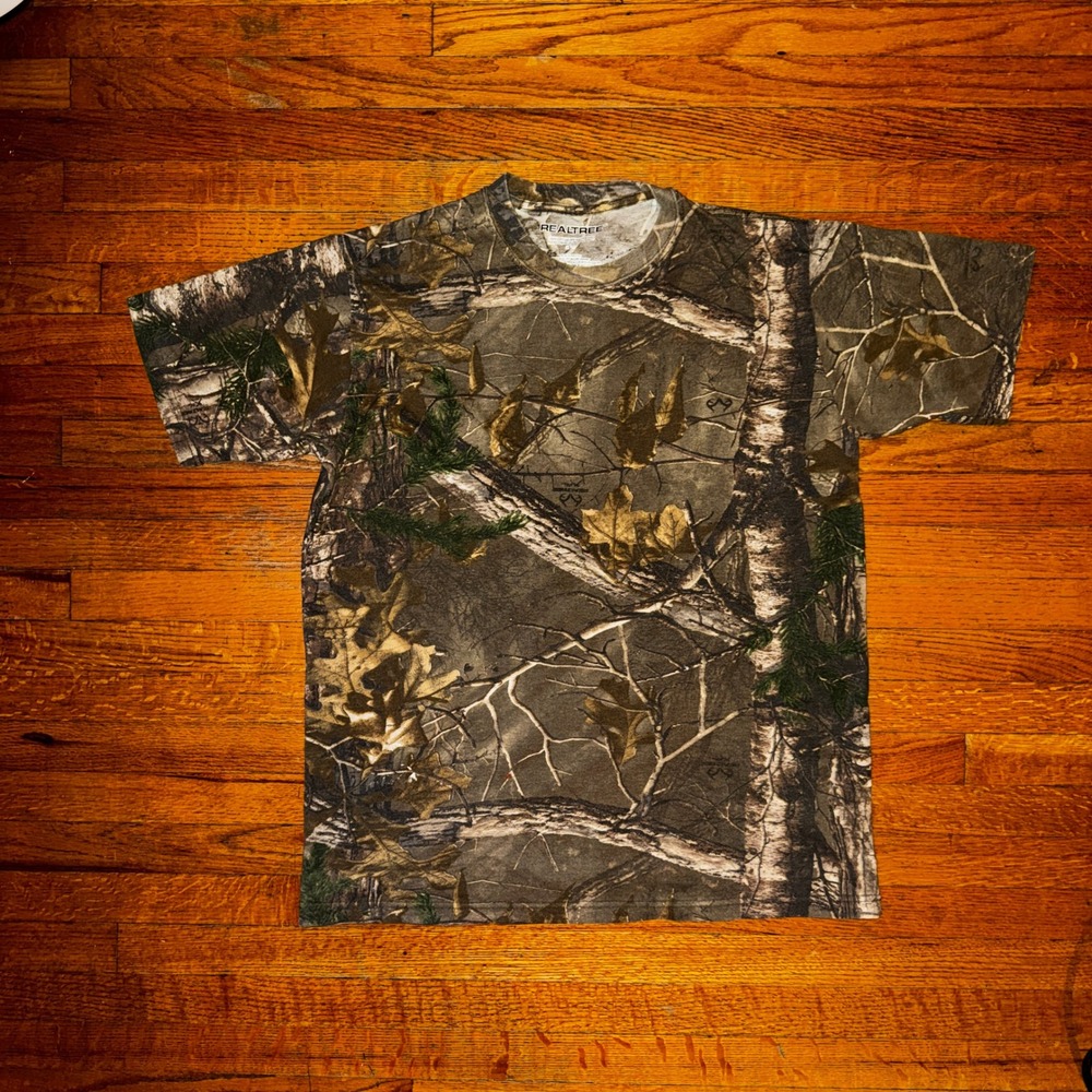 RealTree Camo T Shirt Mens‎ Large Short Sleeve Camouflage Outdoor Hunting